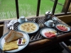 Ubud  - petit dej vue sur la rizière