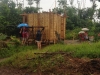 Chantier sous la pluie à Boulod