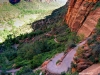 Les lacets de la Angels Landing